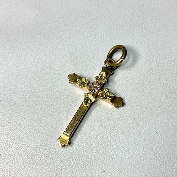 Vintage/Antique Cross Gold Filled HFB Fob or Pendant - Picture 1 of 5